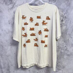 Vintage 90s Dog Sex Humor Parody Shirt Mens XL White USA